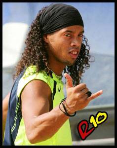 ronaldinho  ce  tres  bou  jouwer  a  la  foot